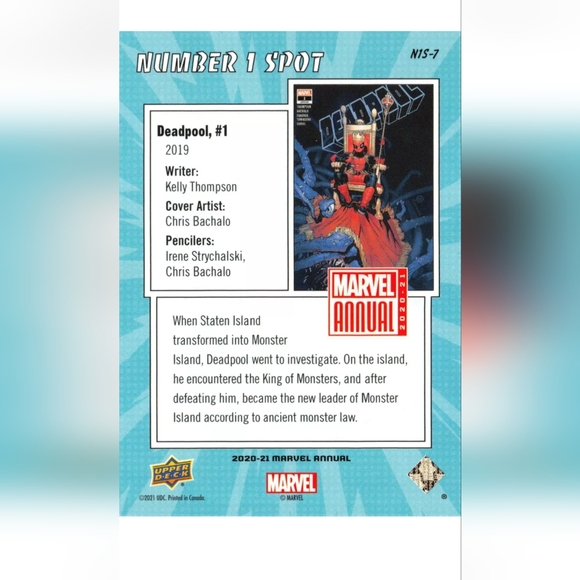 Deadpool Trading Card🦸 Marvel Universe 🔥 - Picture 2 of 2